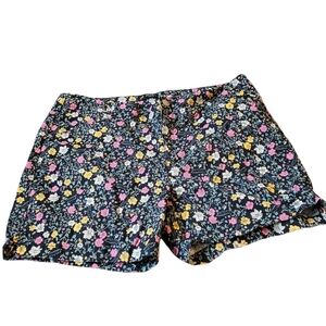 Lee Regular Fit Mid Rise Womens Plus Size 20 Medium Floral Shorts Pockets
